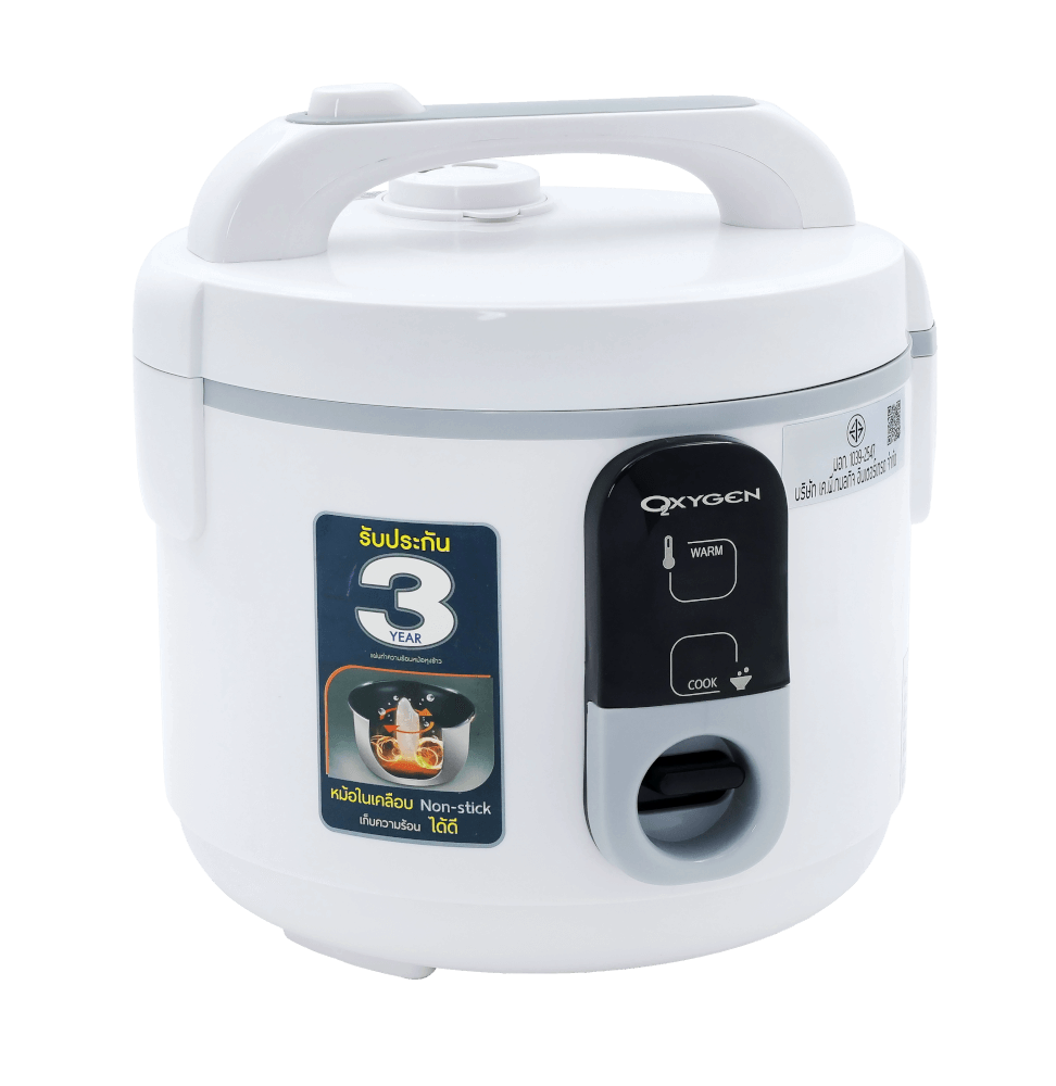 หม้อหุงข้าว OXYGEN รุ่น RC-152 ขนาด 1.5 ลิตร สีขาว_7
